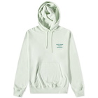 Drole de Monsieur Men's Drôle de Monsieur Patch Popover Hoody in Light Green