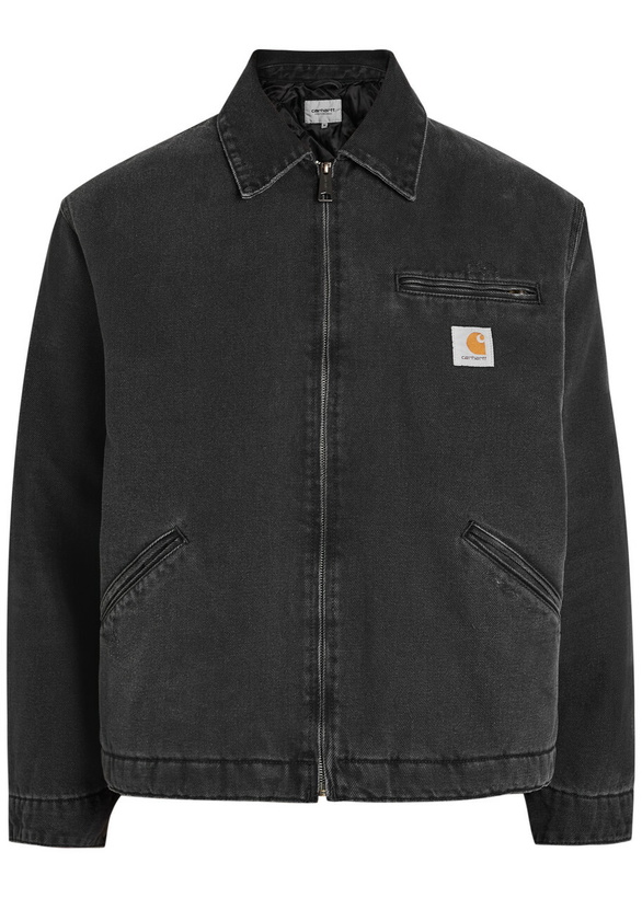 Photo: Carhartt Wip Detroit Quilted Denim Jacket Black