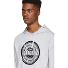 Balmain Grey Coin Logo Hoodie