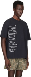 Rhude SSENSE Exclusive Black Side Logo T-Shirt