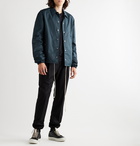 Rick Owens - Coated Cotton-Blend Blouson Jacket - Blue