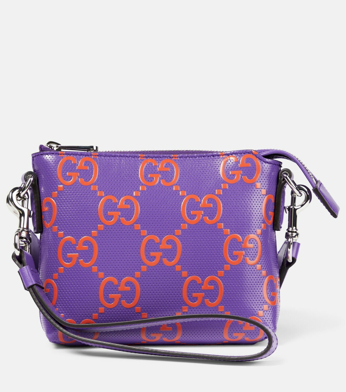 Gucci - GG-embossed leather shoulder bag Gucci