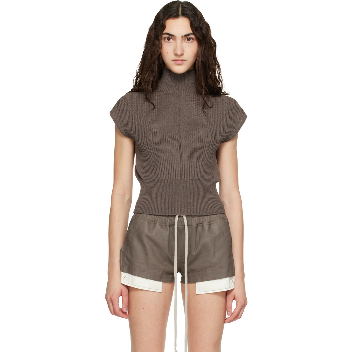 Rick Owens Gray Tower SL Turtleneck