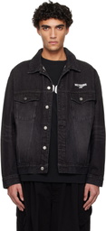 We11done Black '1506' Denim Trucker Jacket