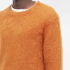Comme des Garçons Homme Plus Men's Mohair Crew Knit in Orange