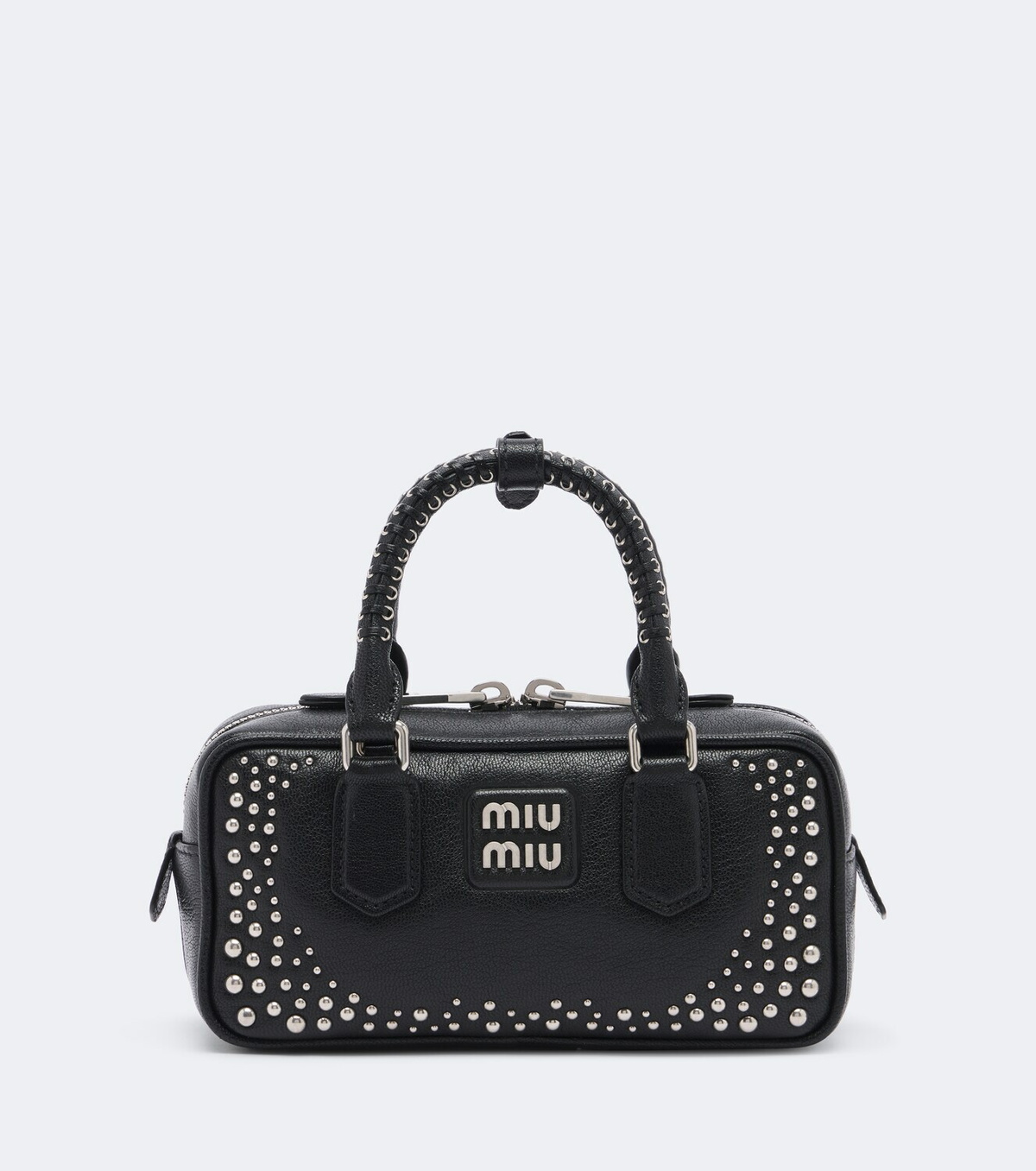 Miu Miu Arcadie studded leather top-handle bag