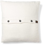 Roman & Williams Guild - Buttoned Linen Cushion - White