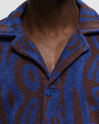 Oas Thenards Jiggle Cuba Terry Shirt Blue - Mens - Shortsleeves