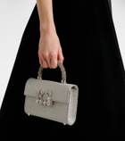 Roger Vivier Jewel Efflorescence Mini glitter tote bag