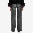 Courreges Women's Courrèges One Strap Stone Denim Baggy Pants in Stonewashed Grey