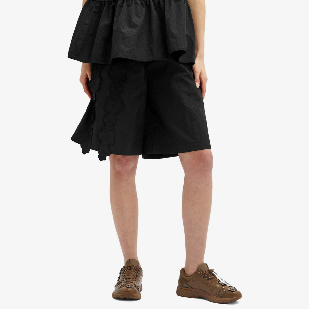 Cecilie Bahnsen Women's Angel Shorts in Black