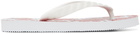 tao White & Red Graphic Flip Flops
