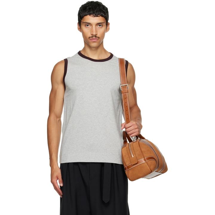 Photo: Dries Van Noten Gray Cotton Tank Top