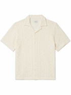 Saturdays NYC - Canty Camp-Collar Crocheted Cotton-Blend Shirt - White