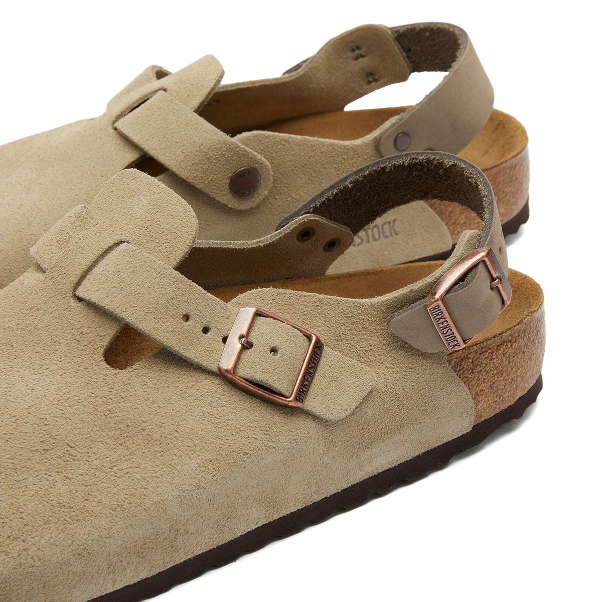 Birkenstock Tokio in Taupe Suede