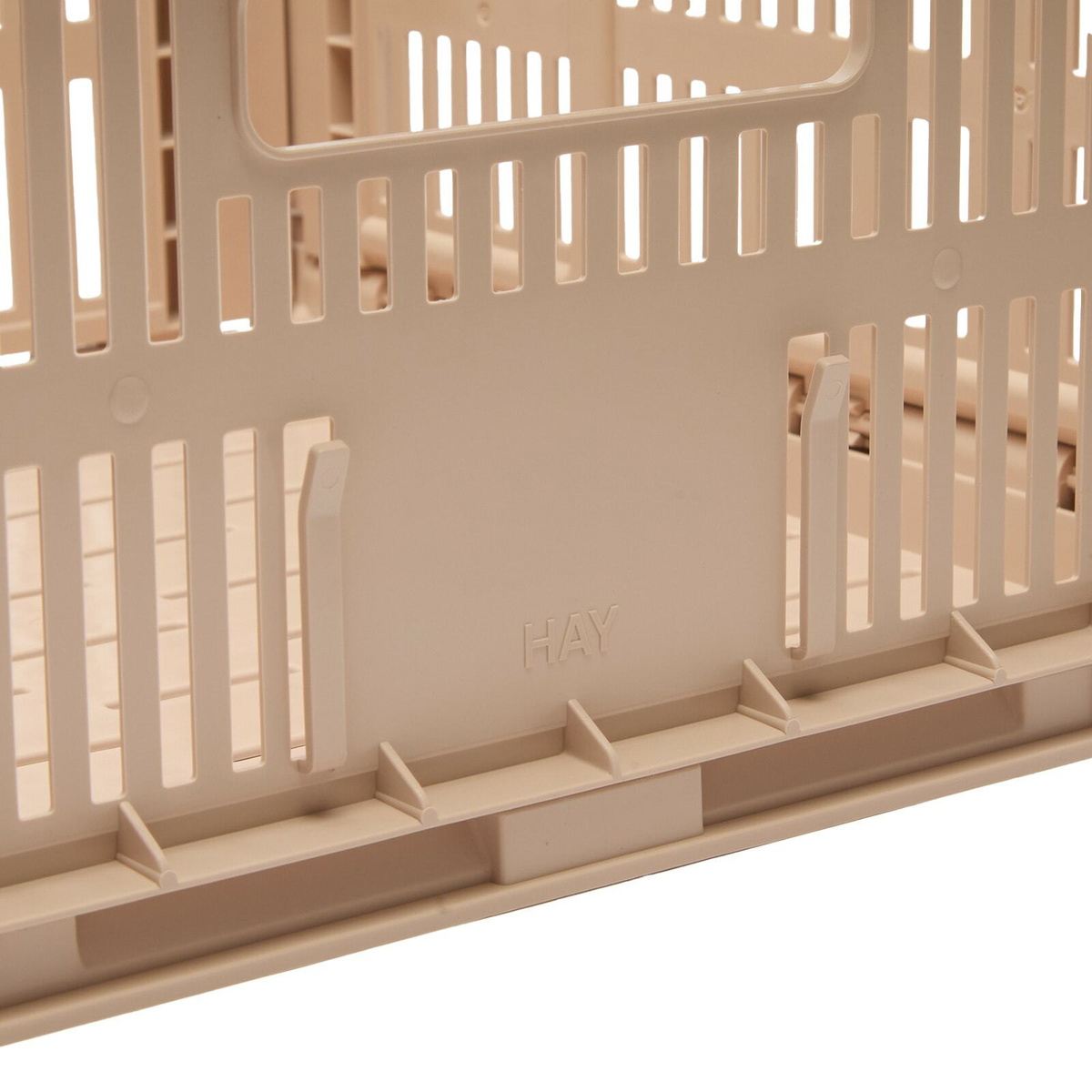 HAY Medium Square Recycled Colour Crate in Powder 