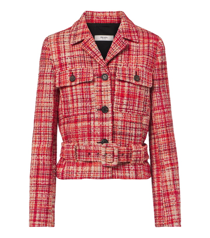 Photo: Prada Wool, cotton, and silk tweed jacket