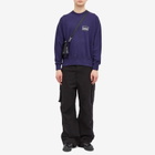 Aries Mini Temple Crew Neck Sweatshirt in Navy