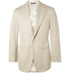 Saman Amel - Slim-Fit Cotton Suit Jacket - Neutrals
