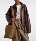 Loewe Pebble Medium leather bucket bag