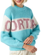 MC2 Saint Barth Woman Boxy Shape Soft Sweater With Cortina Jacquard