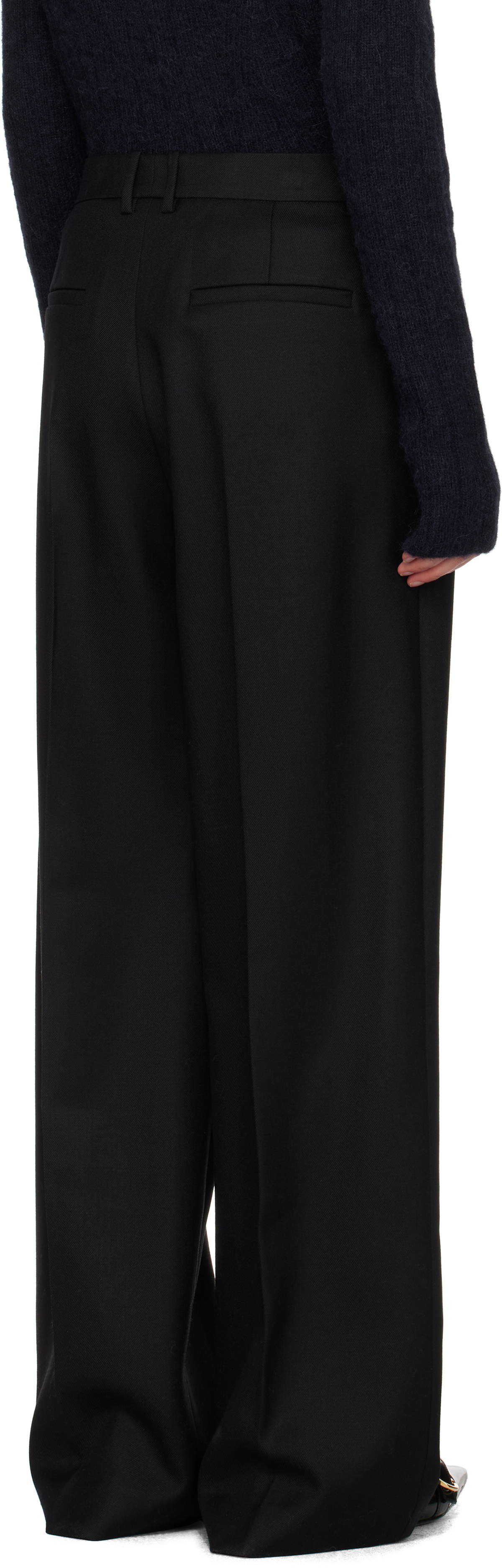 Juun.J Black Basic Masculine Fit Trousers