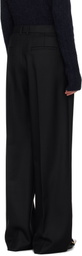 Juun.J Black Basic Masculine Fit Trousers