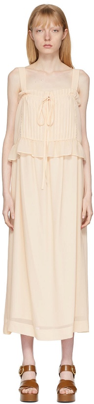Photo: See by Chloé Pink Tiered Tank Mid-Length Dress
