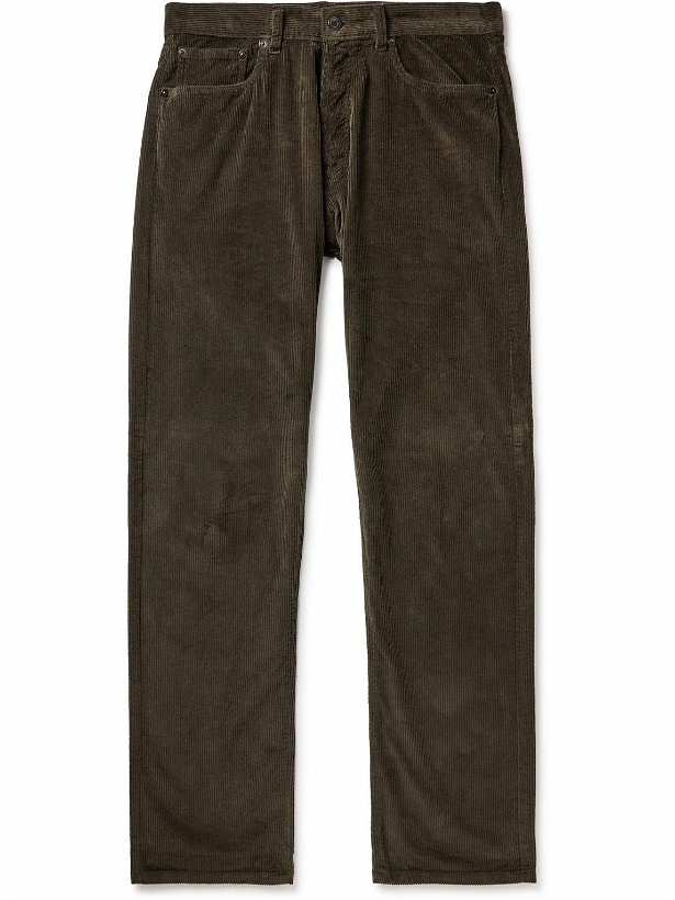 Photo: Altea - Perth Straight-Leg Garment-Dyed Cotton-Corduroy Trousers - Brown