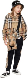 Burberry Kids Beige Contrast Check Jacket