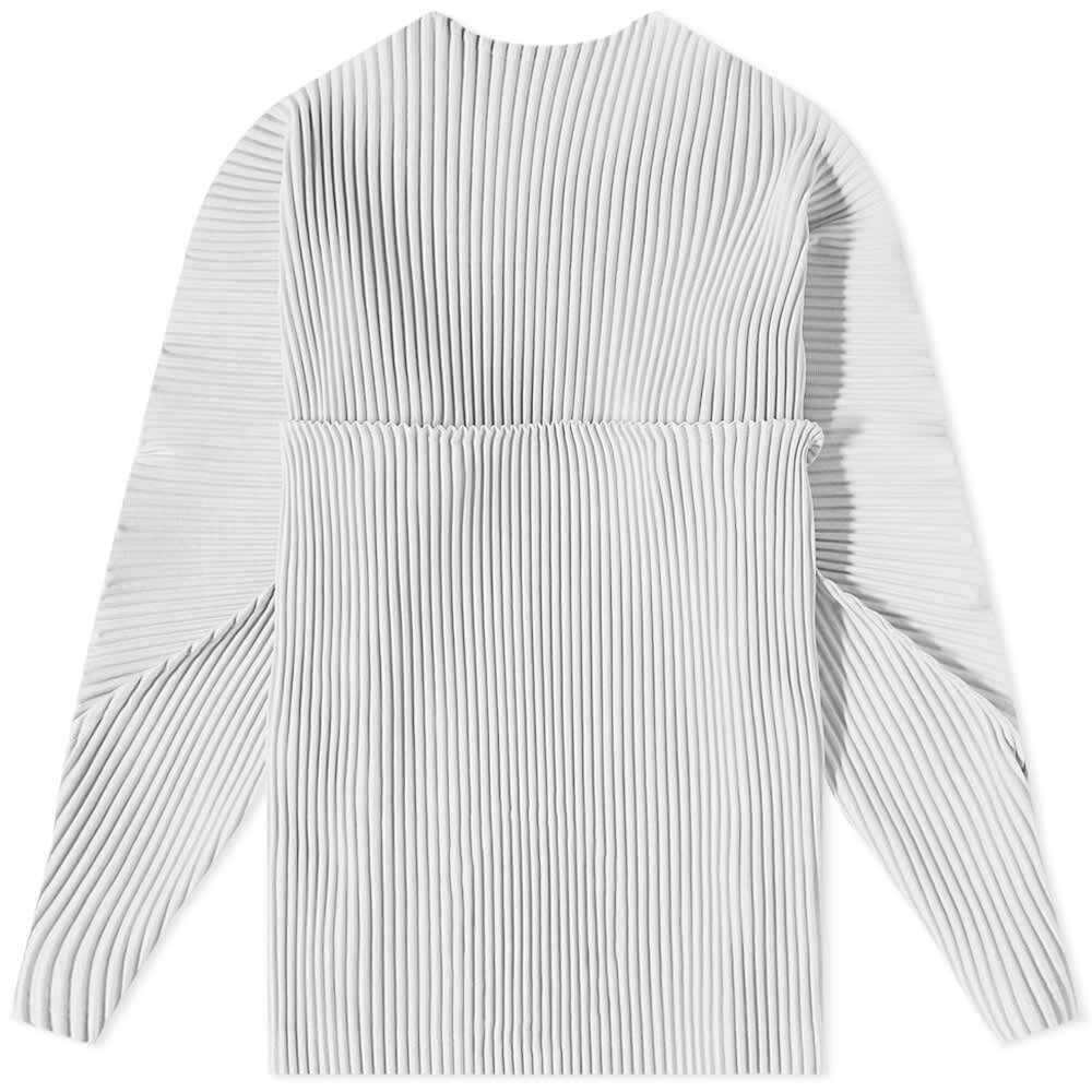 Homme Plissé Issey Miyake Men's Long Sleeve Arc Pleated T Shirt in