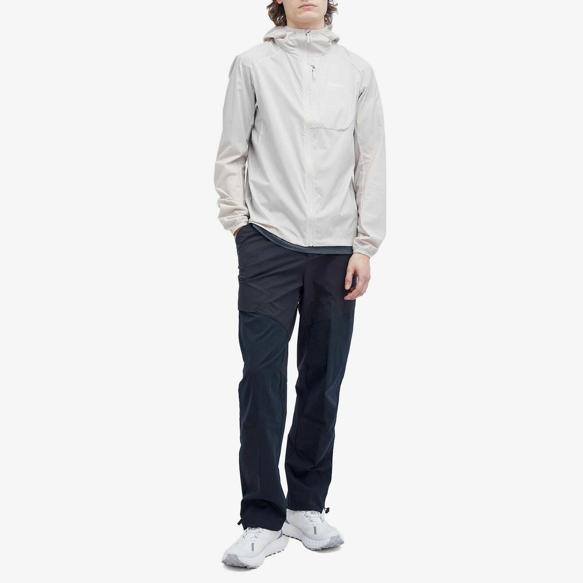 Rapha Men's Trail Lightweight Jacket in Silver/Off-White Rapha