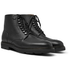 John Lobb - Helston Pebble-Grain Leather Boots - Black