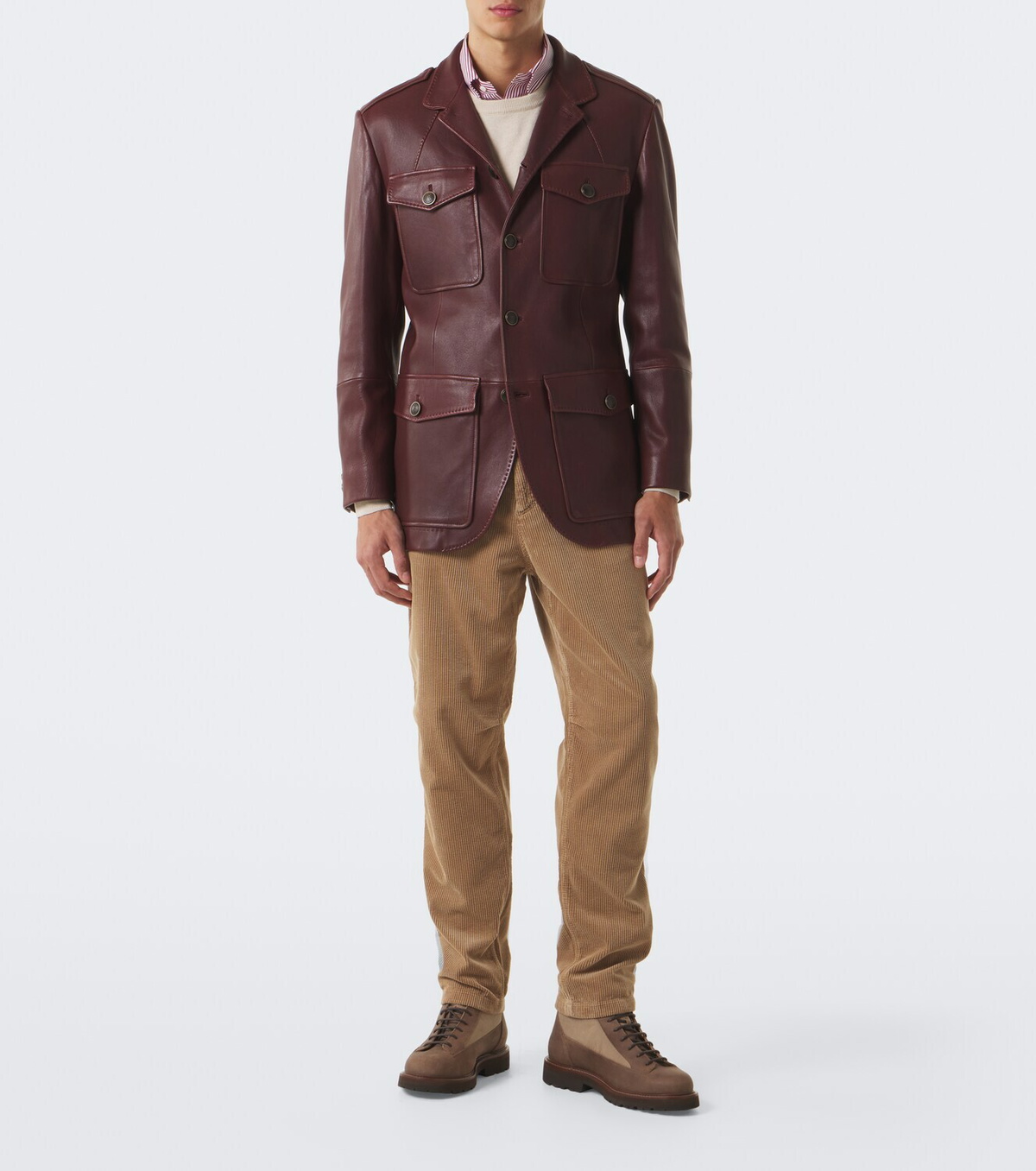 Brunello Cucinelli Cotton corduroy straight pants