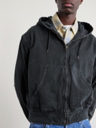 Remi Relief - Cotton-Twill Hooded Blouson Jacket - Gray