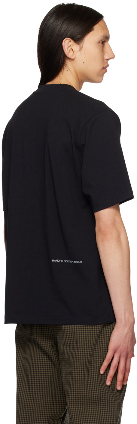 Manors Golf Black Focus T-Shirt