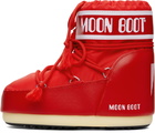 Moon Boot Red Icon Low Nylon Boots
