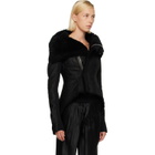 Rick Owens Black Tower Naska Shearling Jacket