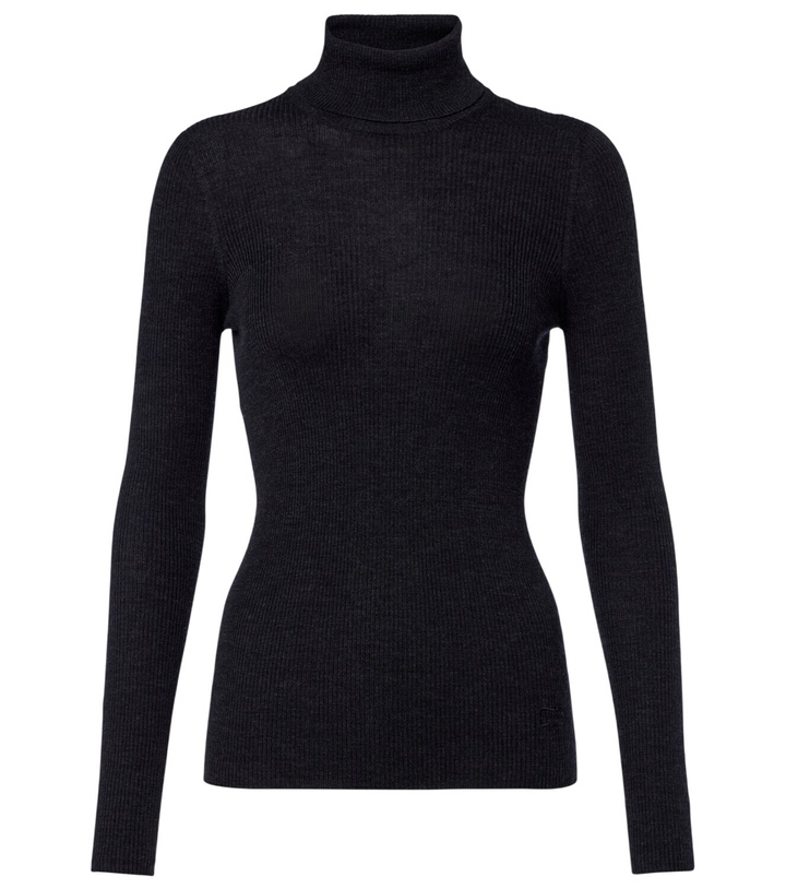 Photo: Agnona Ribbed-knit wool, silk, and cashmere sweater
