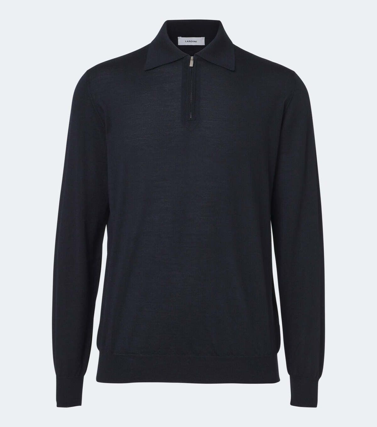 Lardini Wool, silk, and cashmere polo sweater
