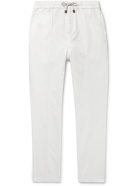 Brunello Cucinelli - Cotton-Twill Trousers - White