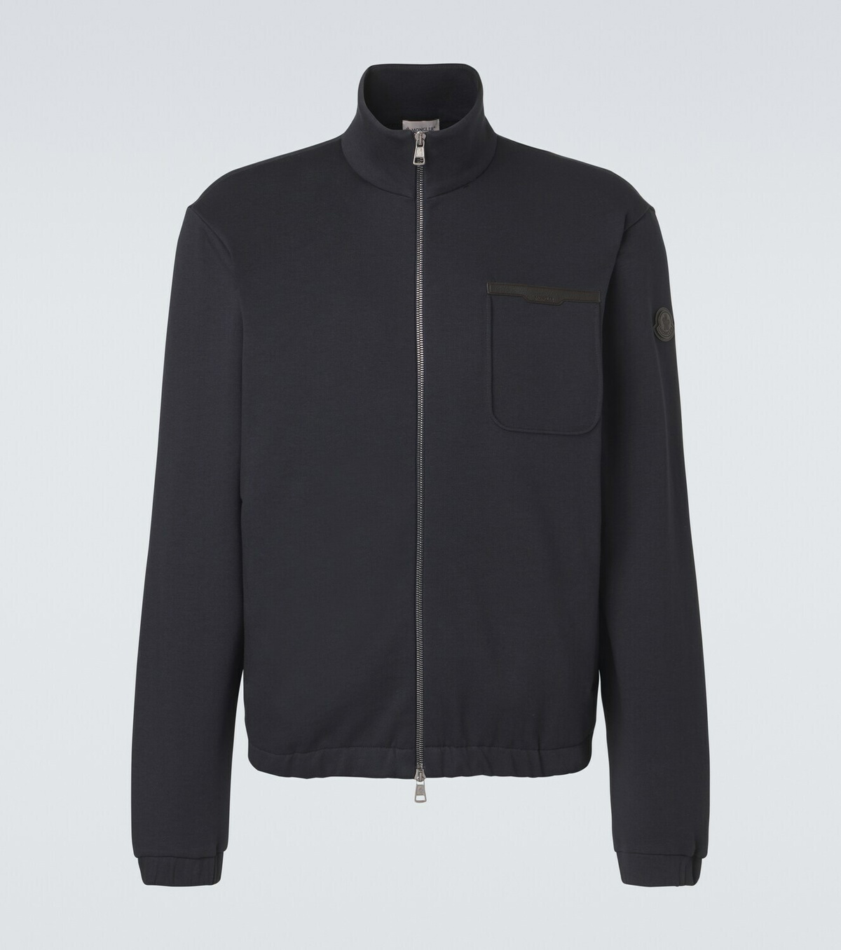 Moncler Cotton-blend zip-up sweater