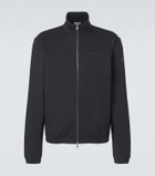 Moncler Cotton-blend zip-up sweater