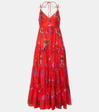 Erdem Floral cotton-blend midi dress