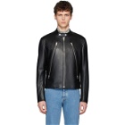 Maison Margiela Black Leather Sports Jacket