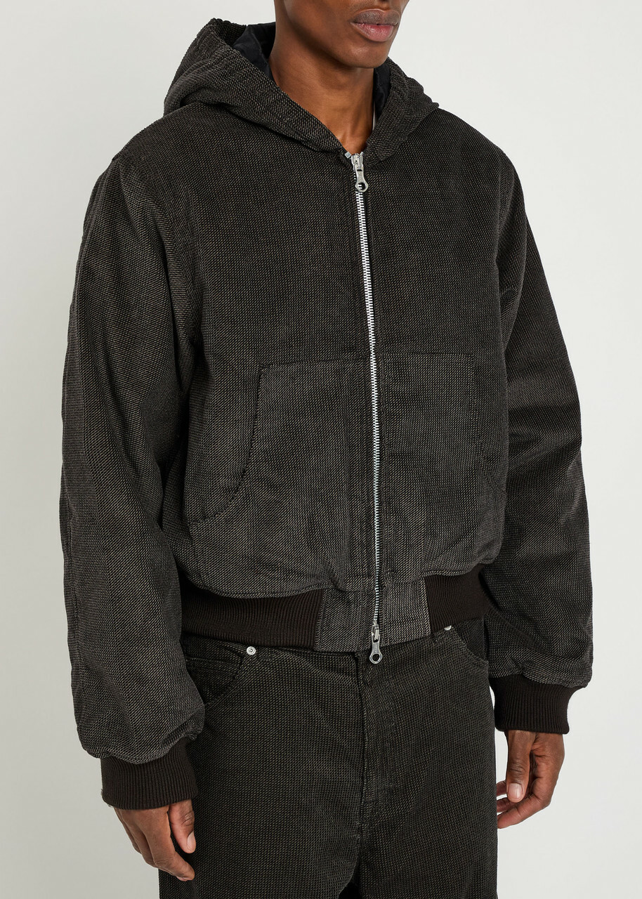 Our Legacy Bank Quilted Corduroy Jacket Dark Brown
