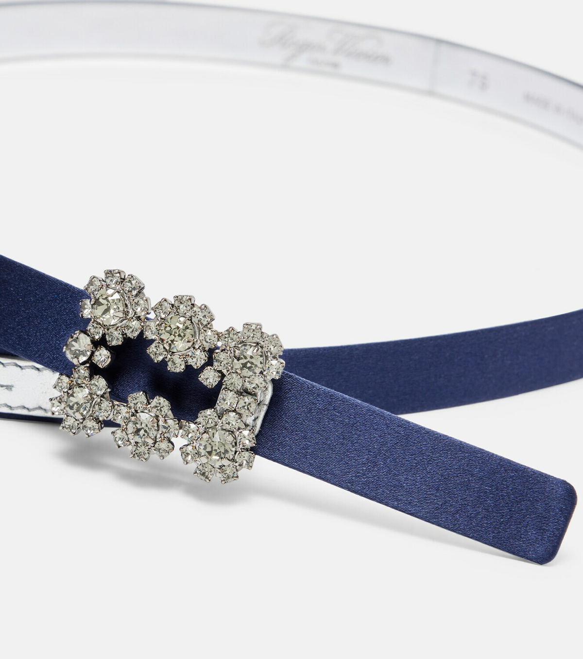 Roger Vivier Efflorescence satin belt