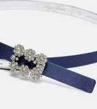 Roger Vivier Efflorescence satin belt