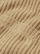 Hartford - Shawl-Collar Ribbed Wool Cardigan - Brown