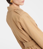 Max Mara Pacos belted cotton canvas jacket